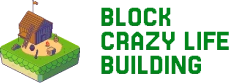 Block Crazy Life Building Logo